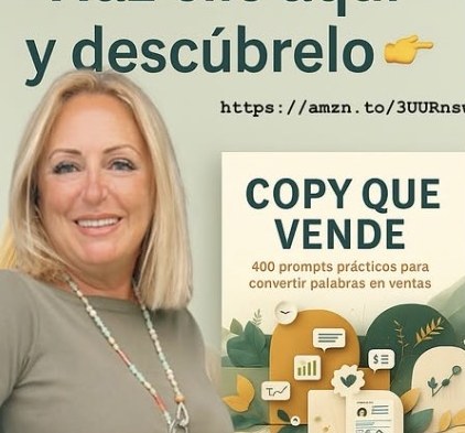 María José Vílchez con su libro Copy que vende